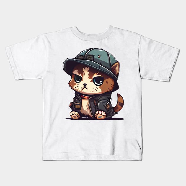 Cute pet, funny pet, boss pet, pirate pet, gangster pet, lovely pet. Kids T-Shirt by NCT ART